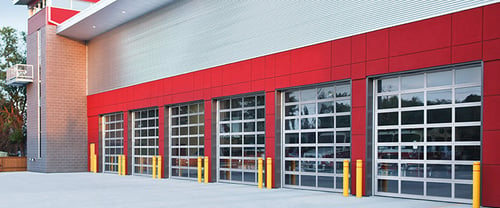 Aluminum Glass Commercial Garage Doors in New Jersey