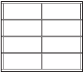 Aluminum Glass Garage Door Design - Standard Frame 1