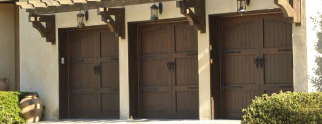 Colonial Style Garage Doors - Carriage House Garage Doors Stain Grade