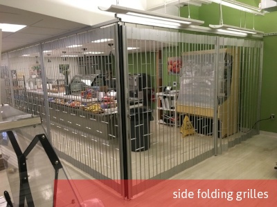 Commercial Doors for Auto Dealerships; Auto Dealership Commercial Door; Overhead Door Company of Central Jersey; Side Folding Grilles