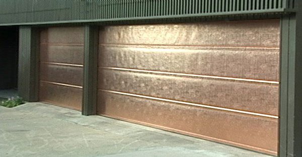 Copper Garage Door Photo Credit Madden Door and Sons Inc.