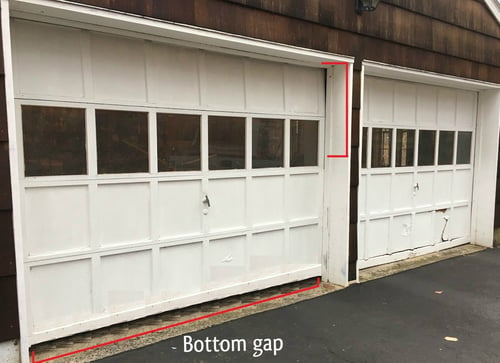 Garage Door Pulley Broke! What Happened; Door not close on affected side.jpg