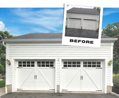Garage Door Replacement in Central Jersey Before and After 1