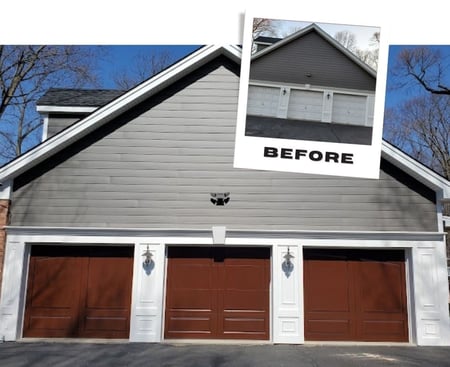 Garage Door Replacement in Central Jersey Before and After 2