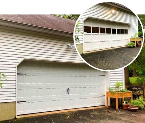 Garage Door Replacement in Central Jersey Before and After