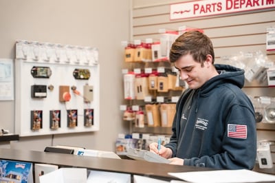 Garage Doors Parts Counter at Overhead Door Co. of Central Jersey