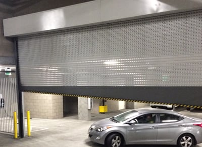 High Performance, High Speed Parking Garage Door by Cookson-1