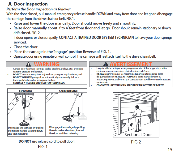 How to Pull & Reset Your Garage Door Opener Emergency Release Cord