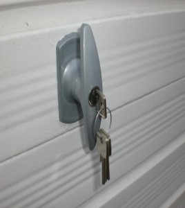 Locking Garage Doors - Outer Lock Assembly