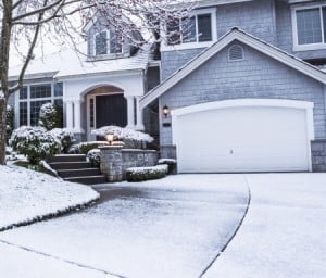 Weather-Proofed Garage Doors After Snow Storm