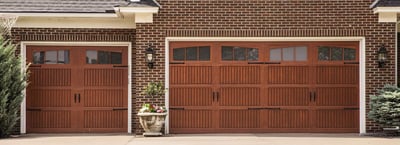 Impression Collection FIberglass Garage Door Cherry-Window Arch