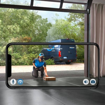 LiftMaster Secure View Garage Door Opener - WiFi Garage Door Opener with Integrated Camera