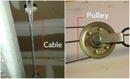 My Garage Door Pulley Broke! What Happened; Garage Door Cable and Pulley.jpg