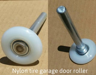 Pluses & Minuses of Quiet Nylon Rollers for Your Home Garage Door; nylon tire garage door roller.jpg