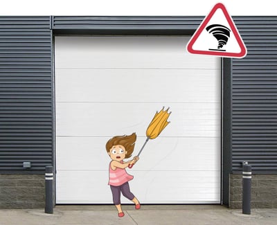 Sectional Overhead Door for Hurricanes, Wind Load Commercial or Industrial Door NJ