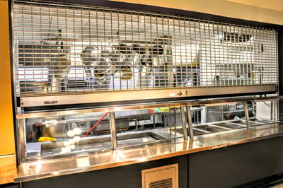 Security Grille in Fast Food Court