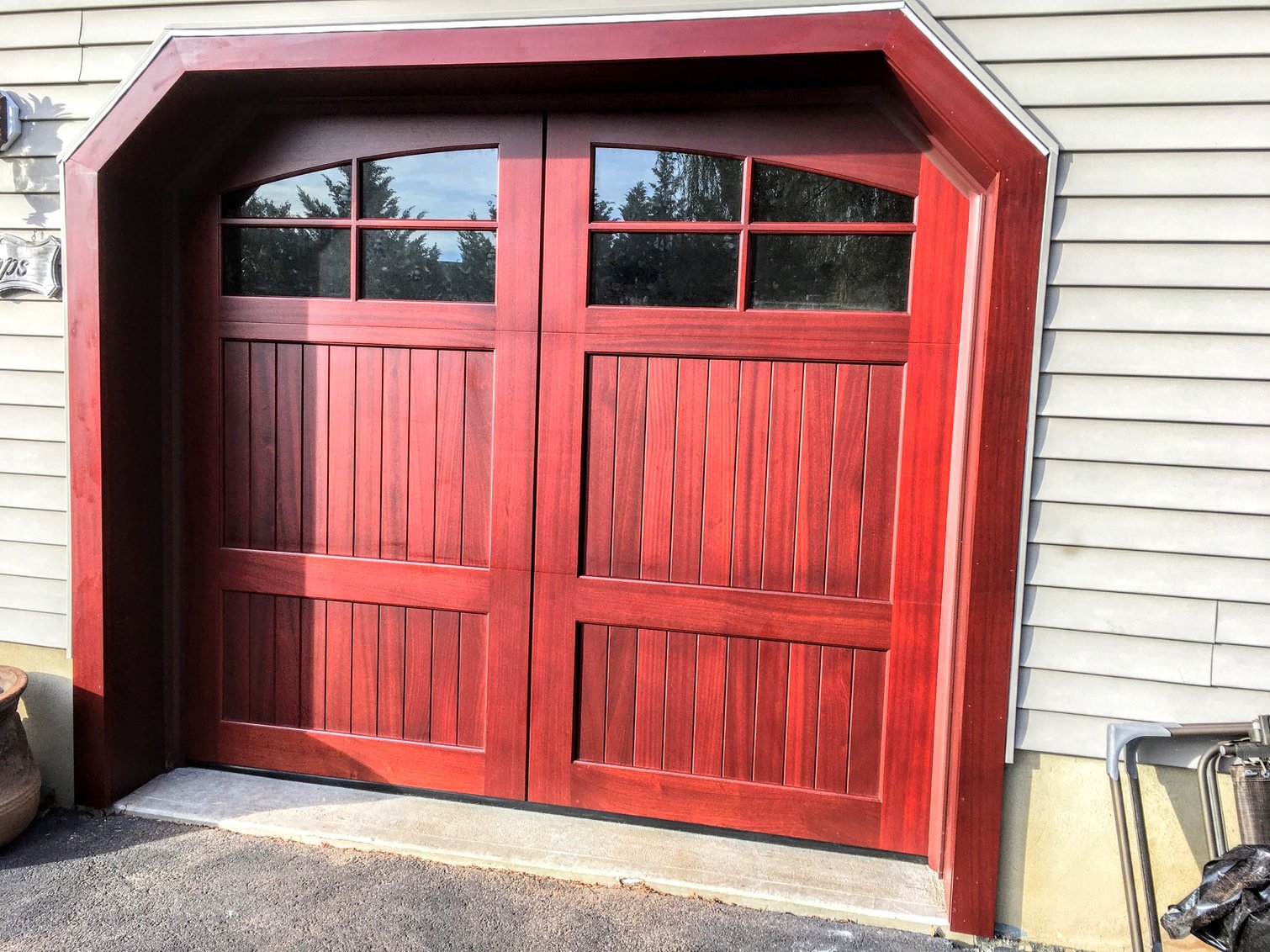 StainGrade vs Paint Grade Carriage House Garage Doors