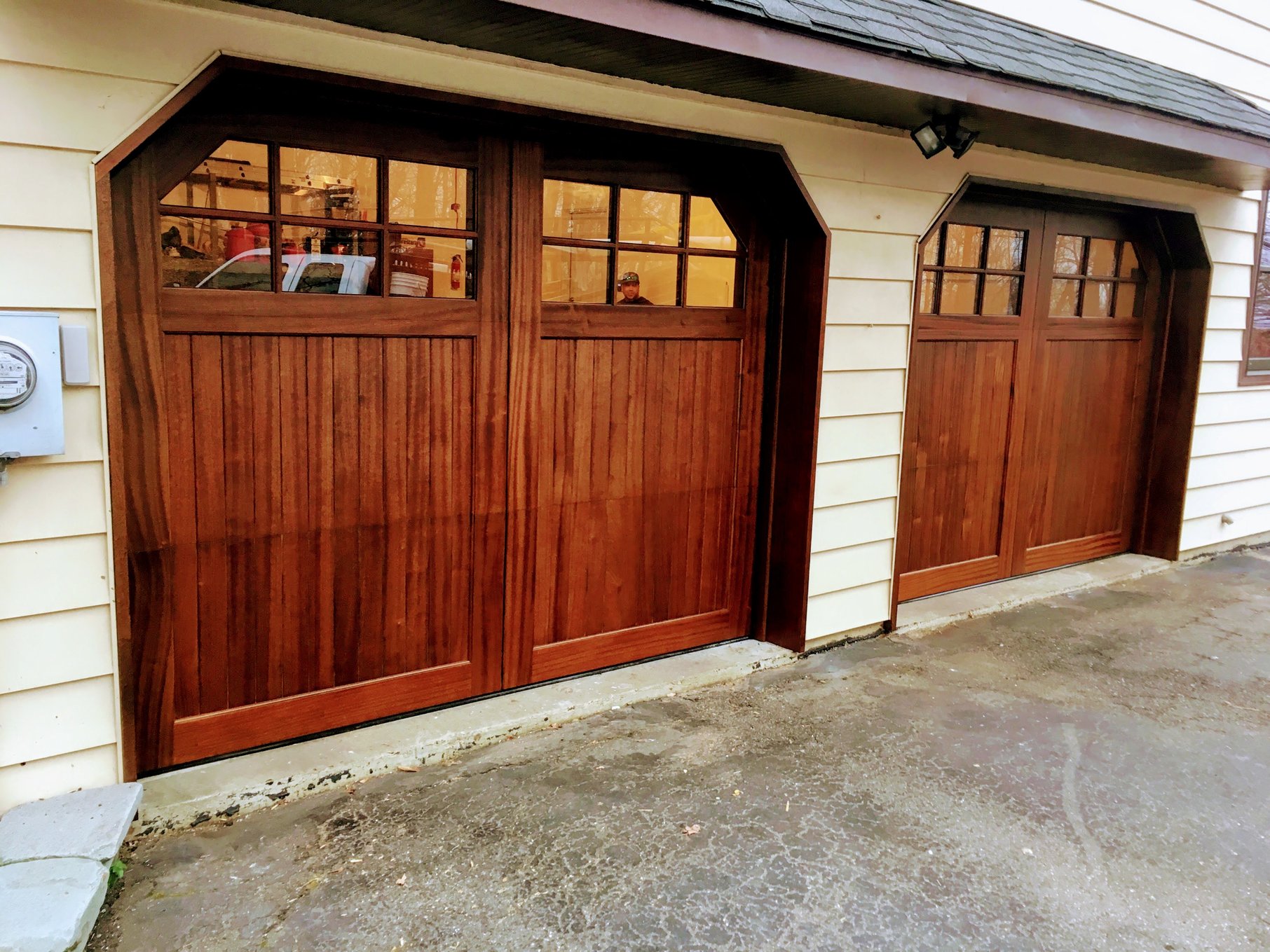 StainGrade vs Paint Grade Carriage House Garage Doors
