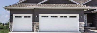 Traditional Steel Garage Door with Windows in NJ