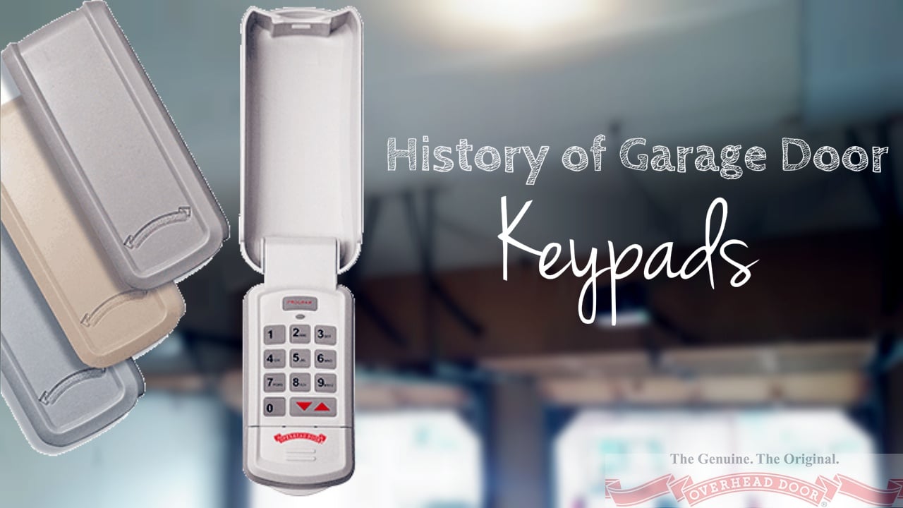History Of Garage Door Keypads, Wired Keypad Garage Door Opener
