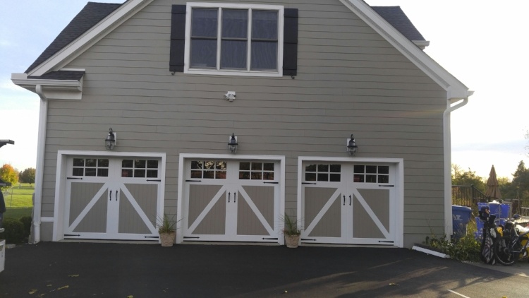 PHOTO GALLERY: Carriage House Residential Doors in New Jersey - Two%20tone%20Classica%20Carriage%20House%20Door%20Installation%20BriDgewater%20Hillsborough%20Branchburg%20New%20Jersey 368504 EDiteD